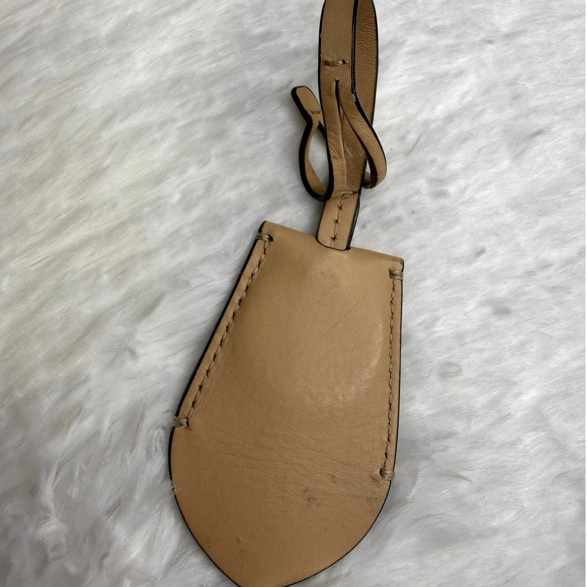Coach Tan Ring Bag Charm Key Fob