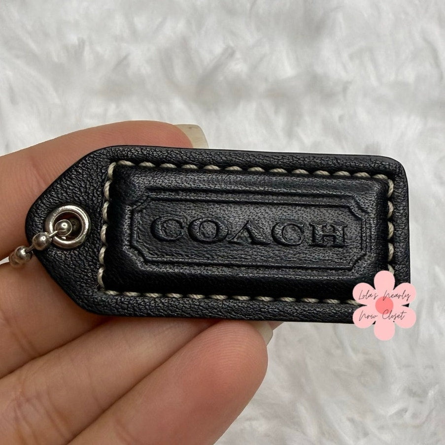 1.5" y2k COACH Fob Bag Charm Hang tag Hangtag