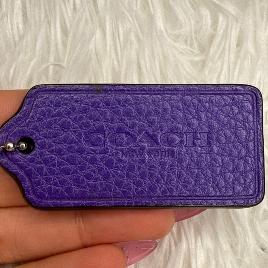 2" COACH Fob Bag Charm Hang tag Hangtag