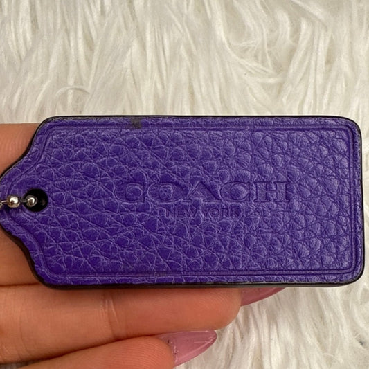 2" COACH Fob Bag Charm Hang tag Hangtag