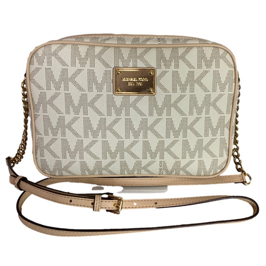 Michael Kors Cream Jet Set Signaute Crossbody