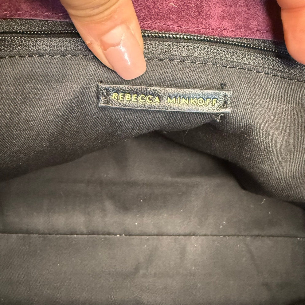 Rebecca Minkoff Darren Top Zip Suede Convertible Shoulder Bag