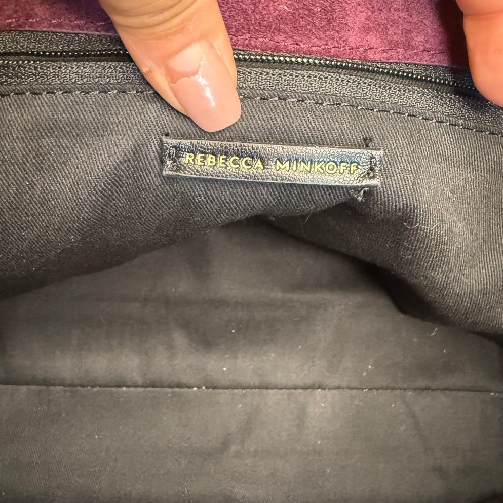 Rebecca Minkoff Darren Top Zip Suede Convertible Shoulder Bag
