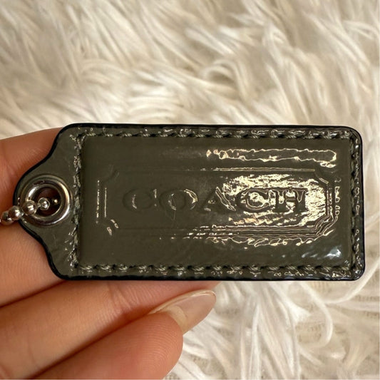 2" COACH Fob Bag Charm Hang tag Hangtag