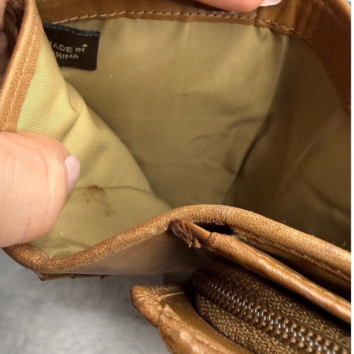 y2k Coach Vintage Brown Soho Buckle Wallet