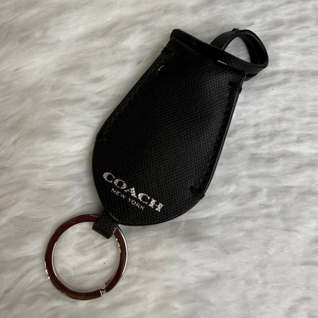 Coach Black Ring Bag Charm Key Fob