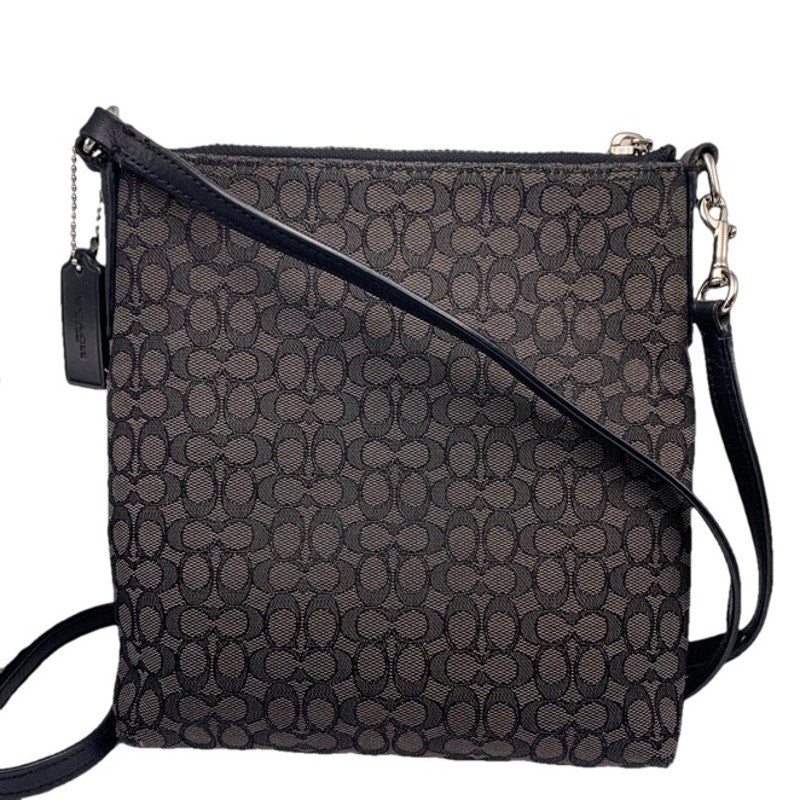 COACH Black Signature Canvas Crossbody