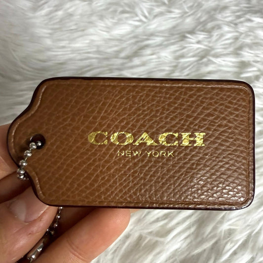 2.5" Coach Fob Bag Charm Hang tag Hangtag
