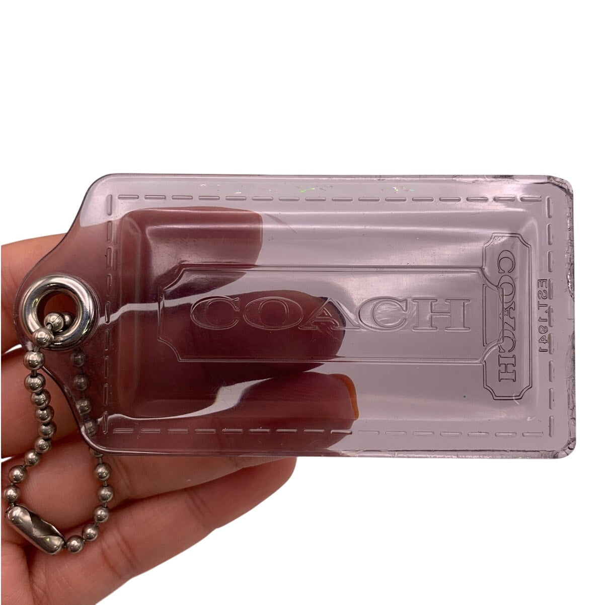 COACH Poppy Clear Replacement Hang Tag Bag