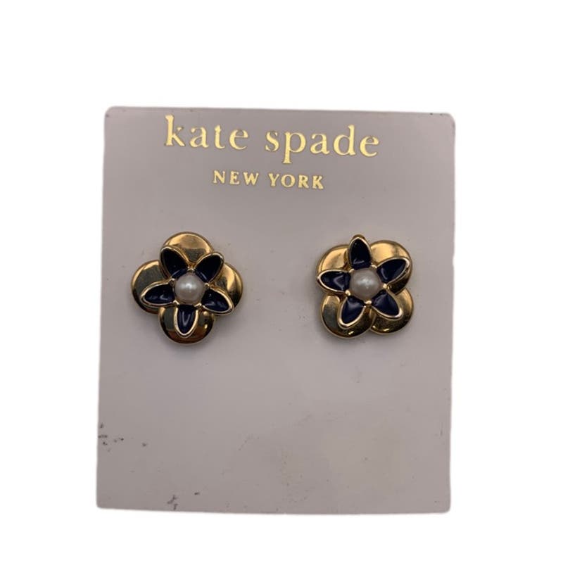 NWT Kate Spade New York Flower Pearl Earrings