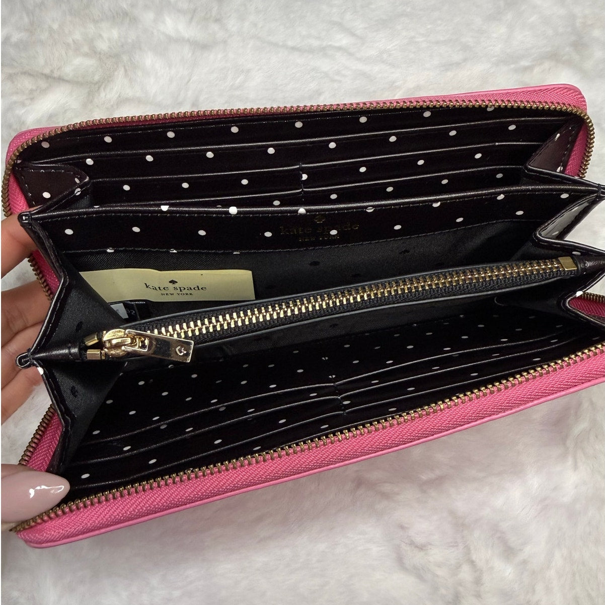 Kate Spade New York Pink Zip Around Wallet