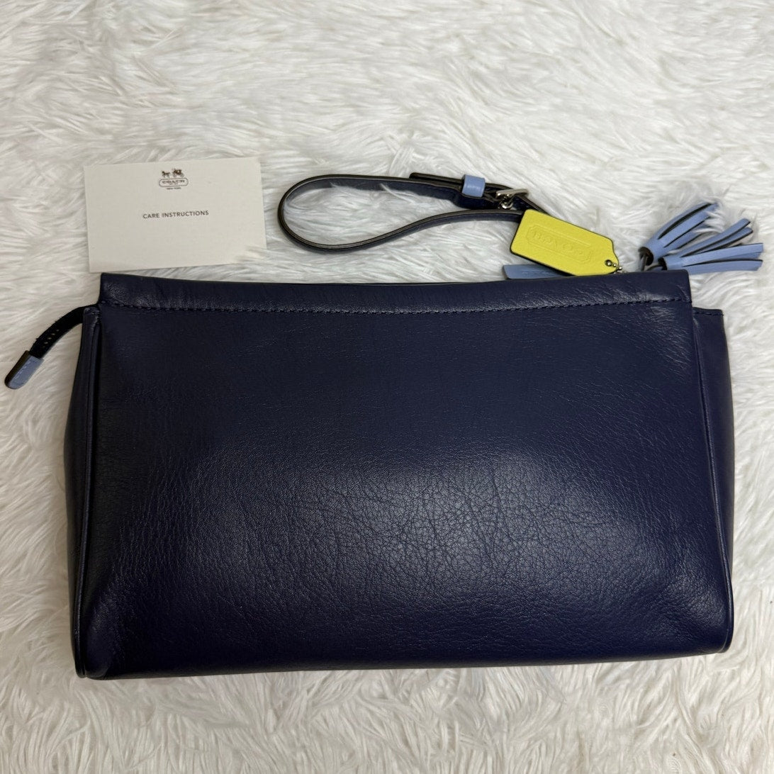 COACH Colorblock Leather Large Wristlet F48875