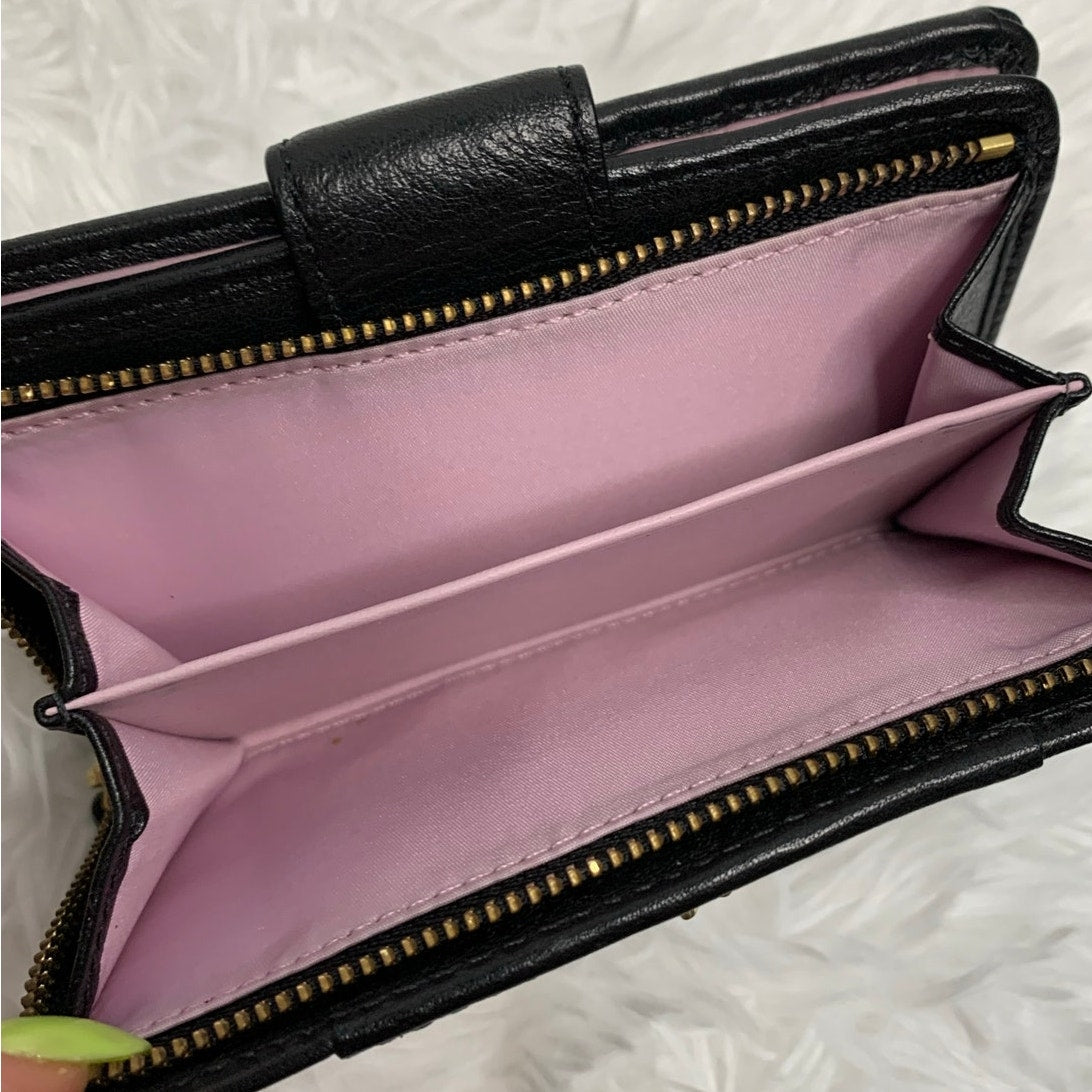 y2k Coach Black Carriage Wallet