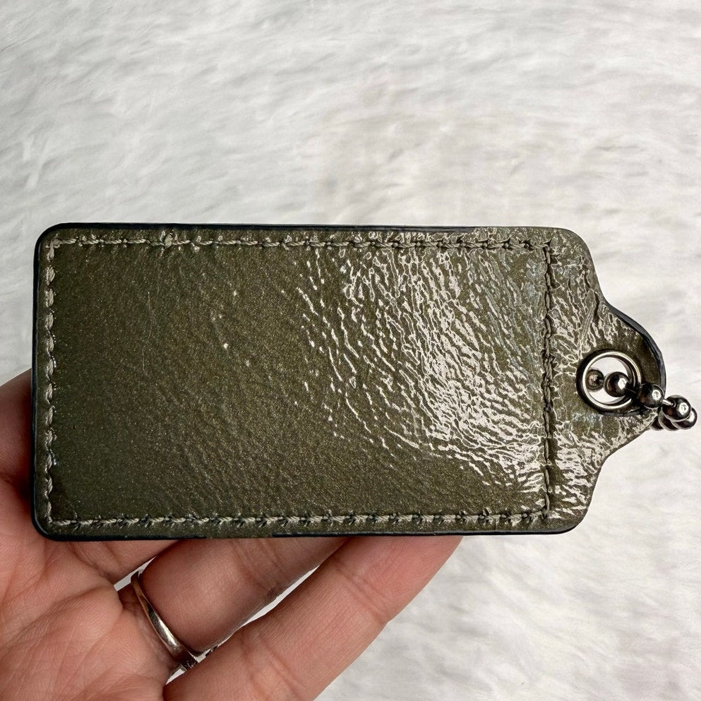 2.5" COACH Fob Bag Charm Hang tag Hangtag