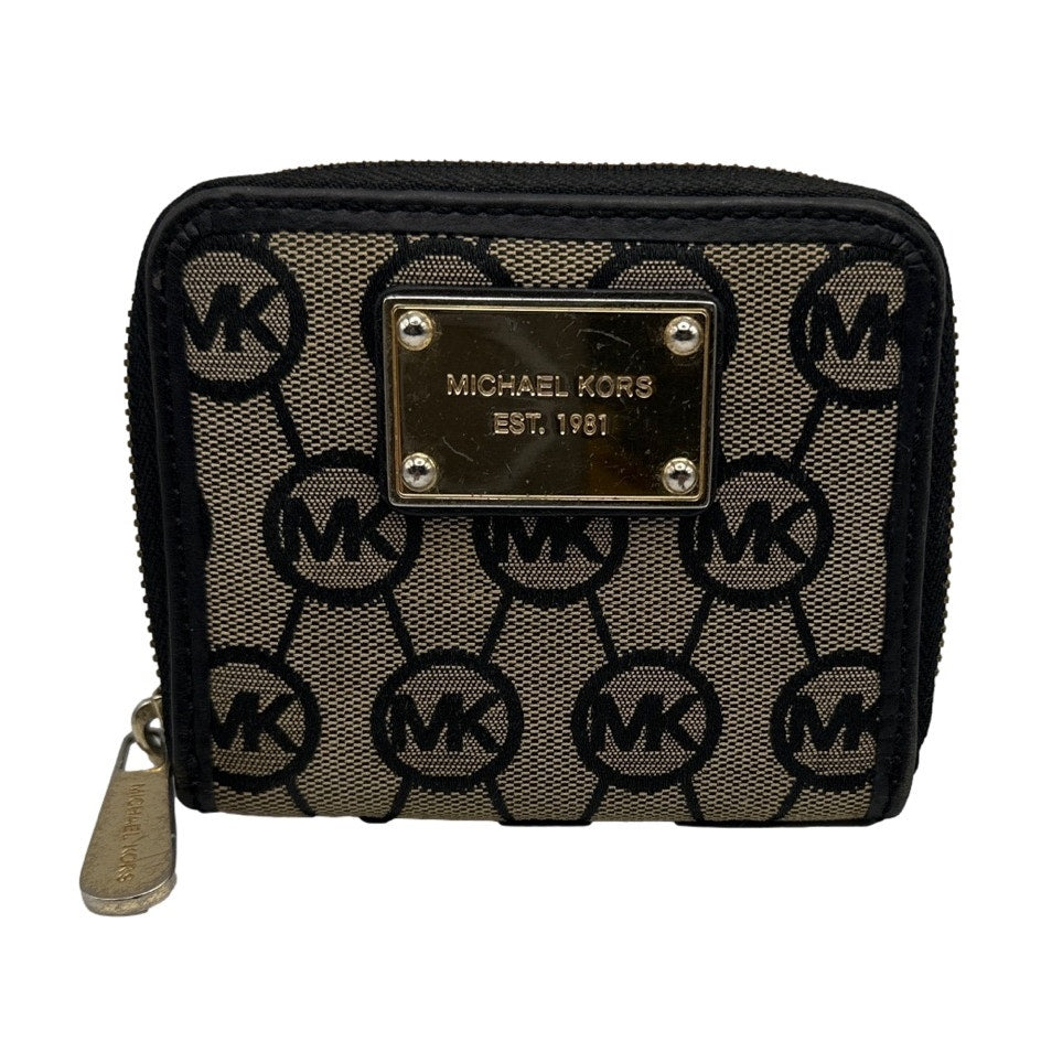 MICHAEL KORS Black Signature Small Wallet