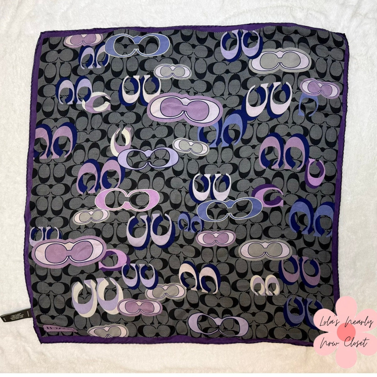 COACH Daisy Graffiti Collection Scarf