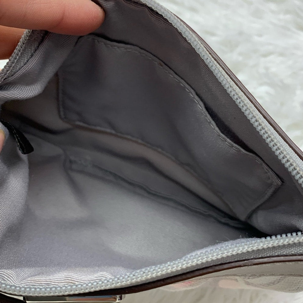 COACH Signature Canvas Wristlet