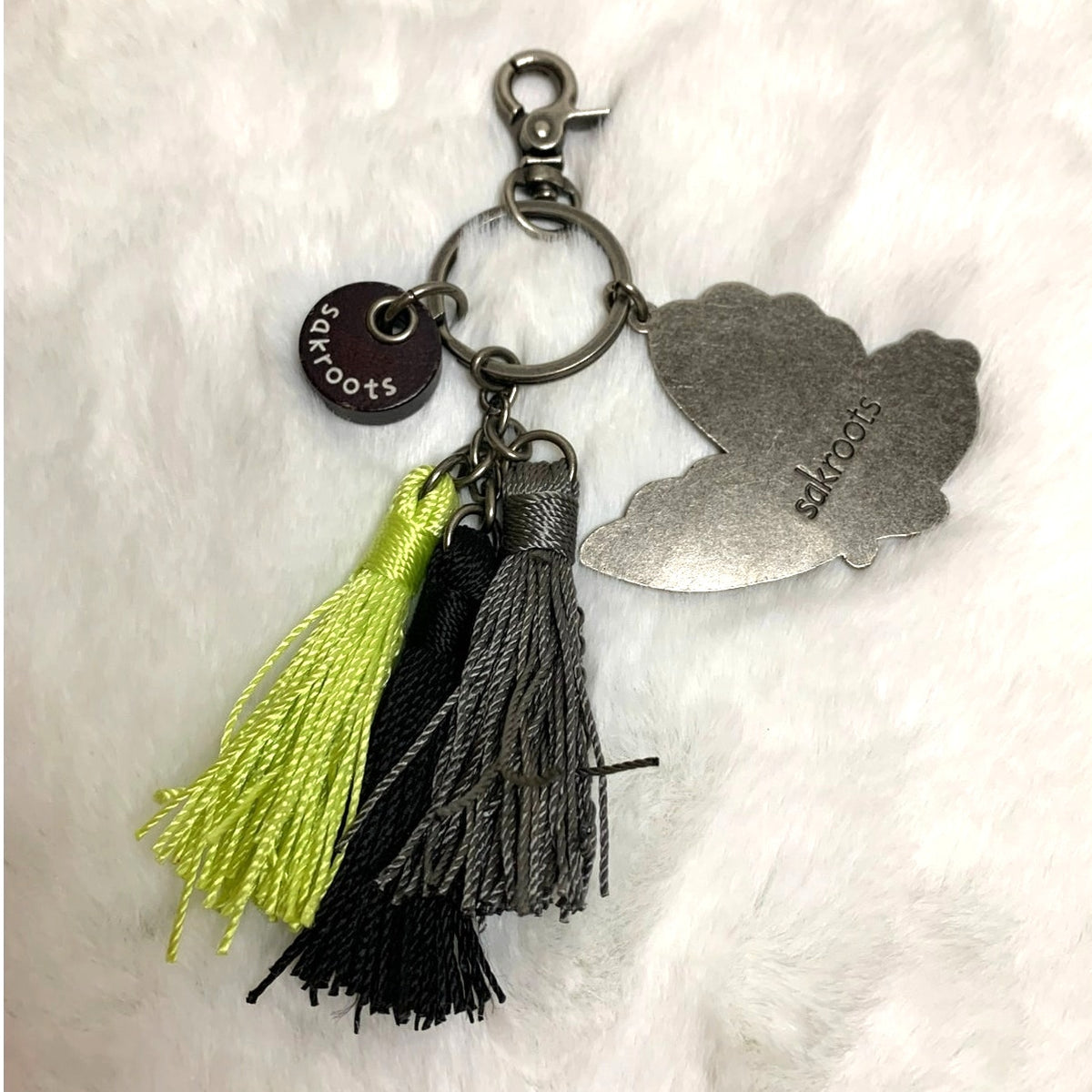 Sakroots Butterfly Keychain Bag Charm Key Fob