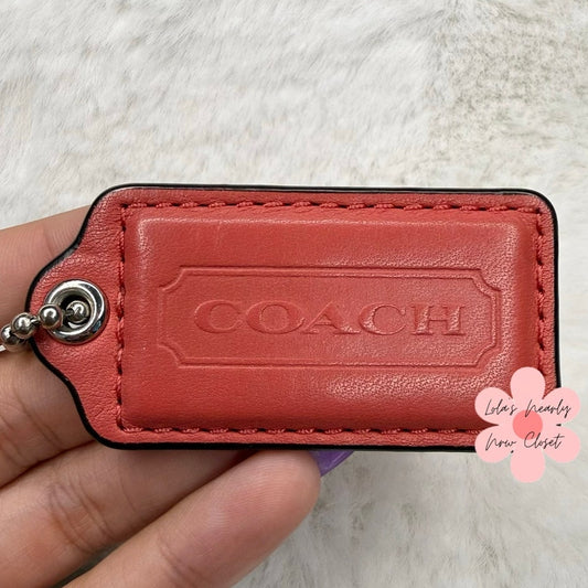 2"  COACH Fob Bag Charm Hang tag Hangtag