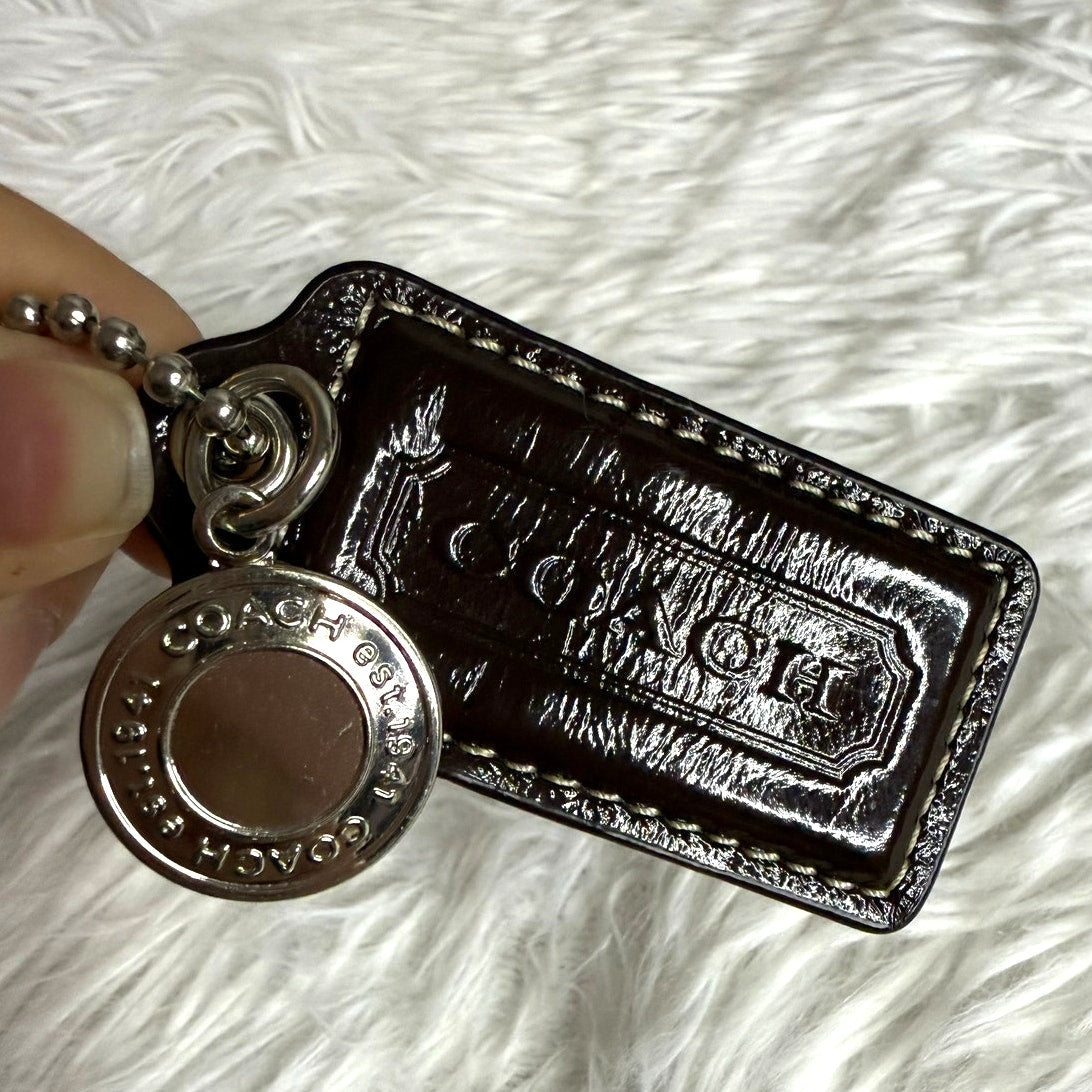 2" COACH Fob Bag Charm Hang tag Hangtag