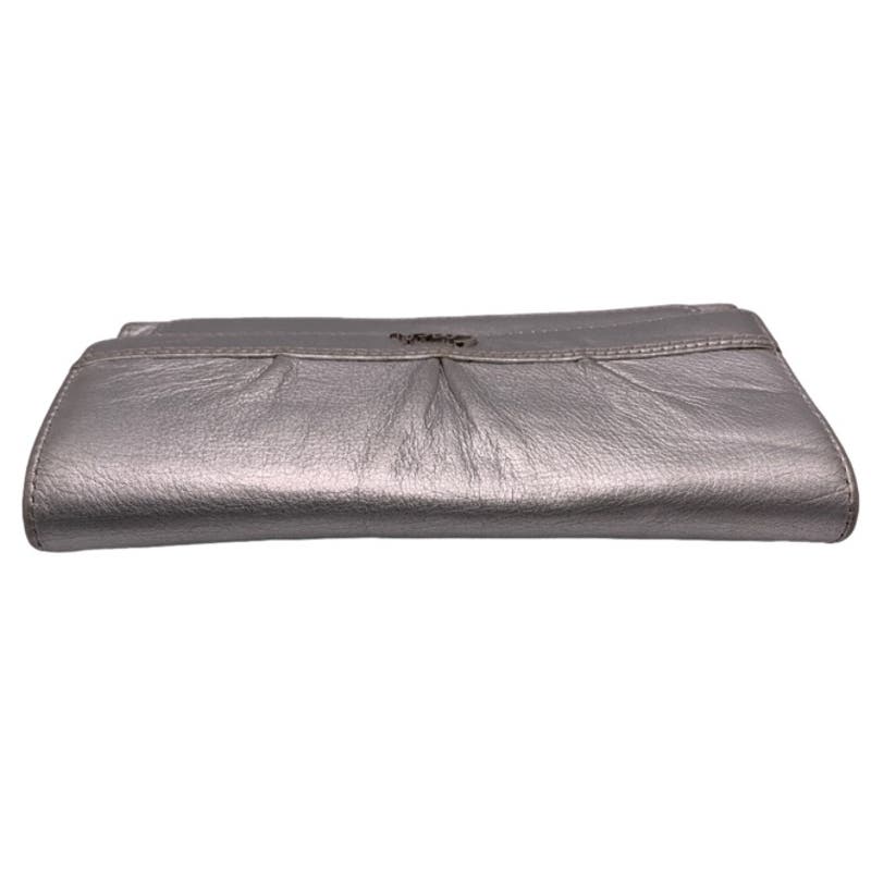 COACH Metallic Silver Wallet