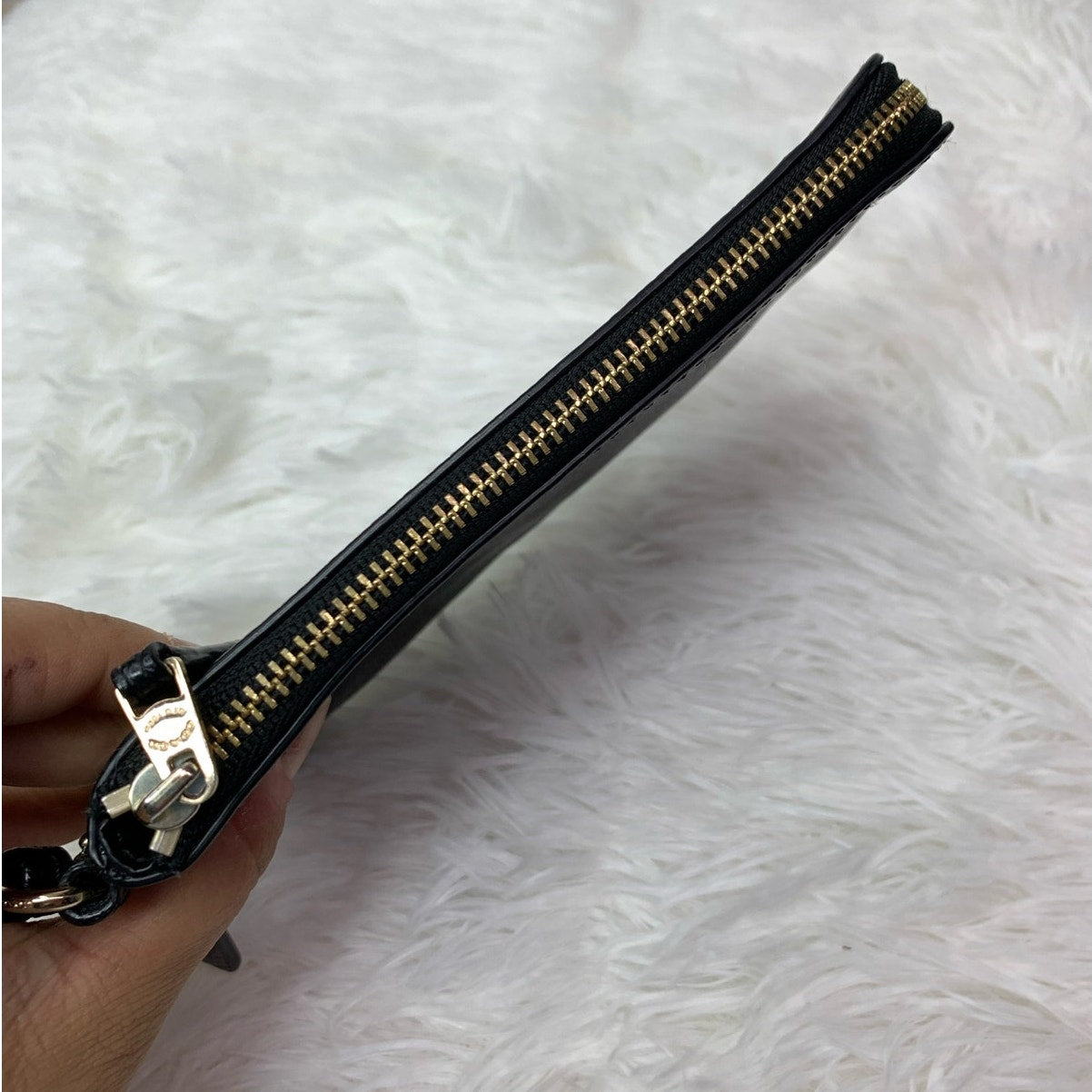 COACH Black Wristlet