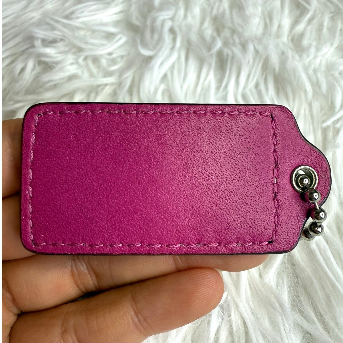 2" COACH  Fob Bag Charm Hang tag Hangtag