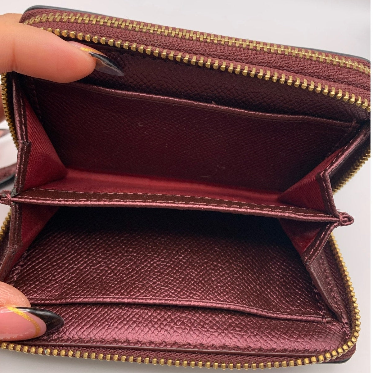 COACH Double Zip Coin Card Case