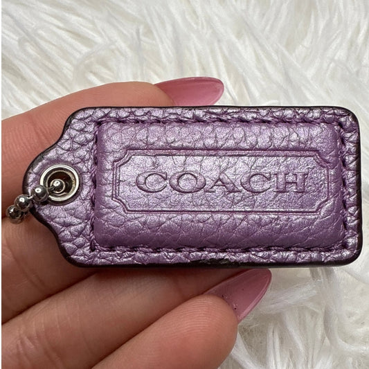 1.5" COACH Fob Bag Charm Hang tag Hangtag