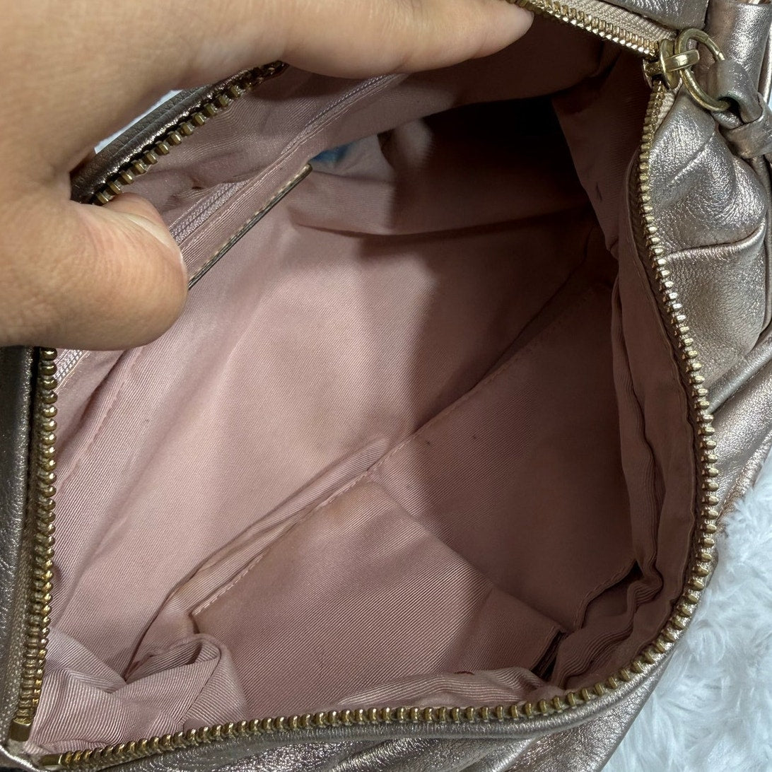 Coach Parker Metallic Leather Shoulder Bag