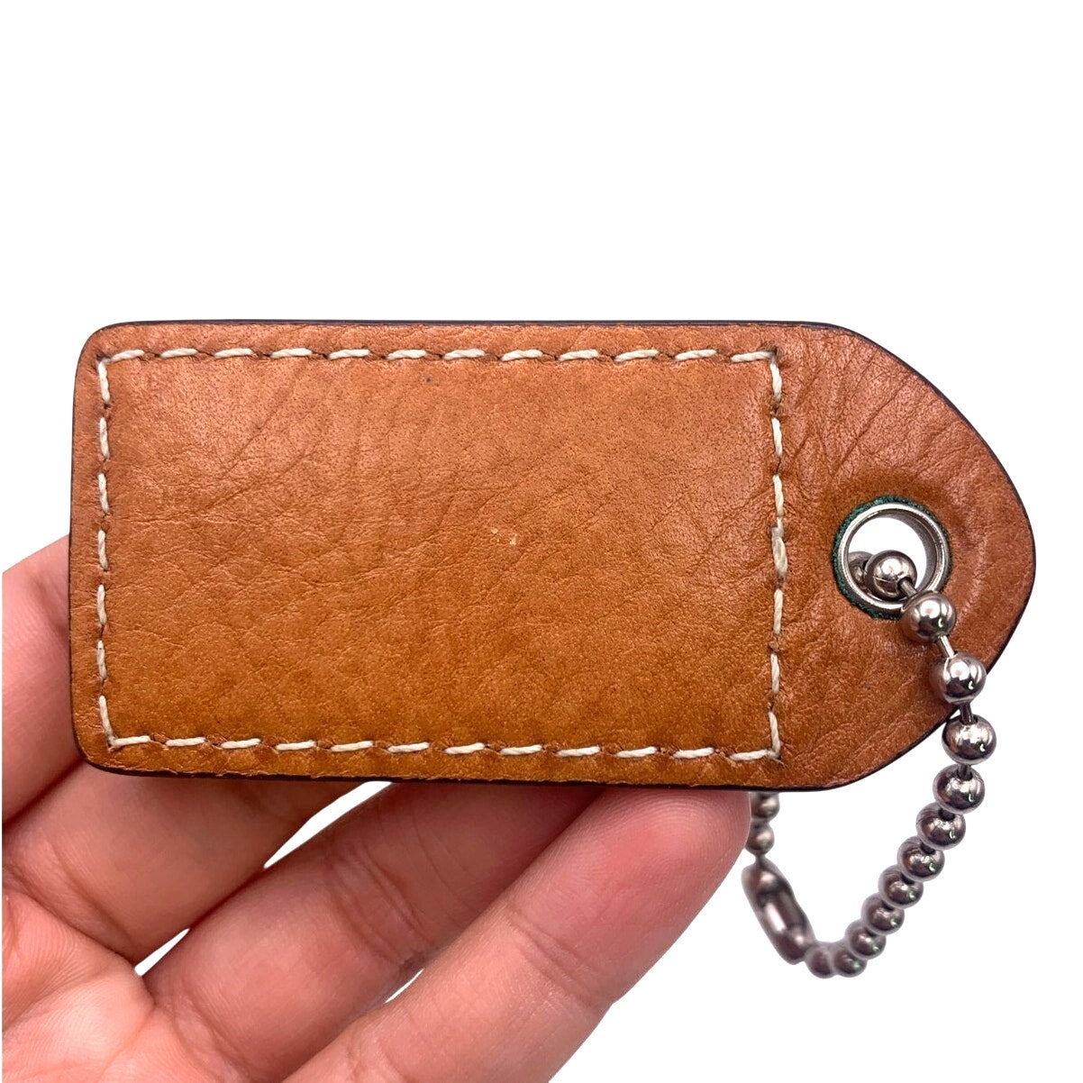 3" y2k COACH Vintage Fob Bag Charm Hang tag Hangtag