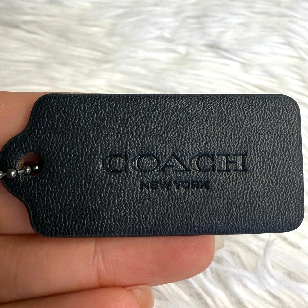 2" COACH Fob Bag Charm Hang tag Hangtag