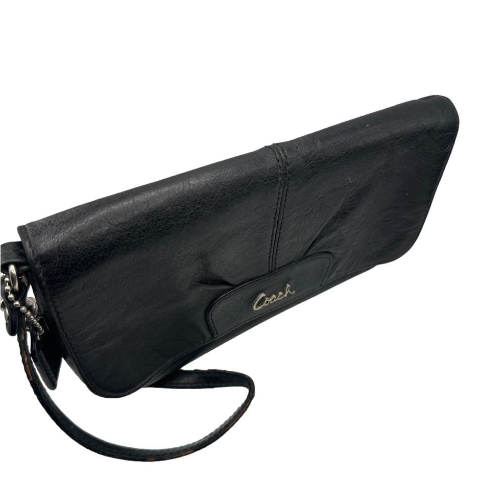 COACH Black Mini Purse / Wristlet with Card Slot