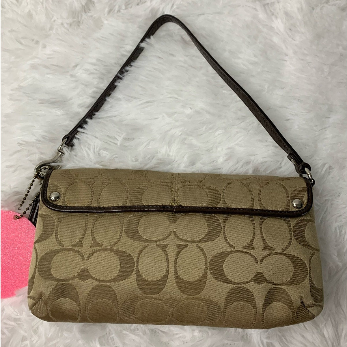 y2k Coach Brown Ashley Mini Purse Wristlet
