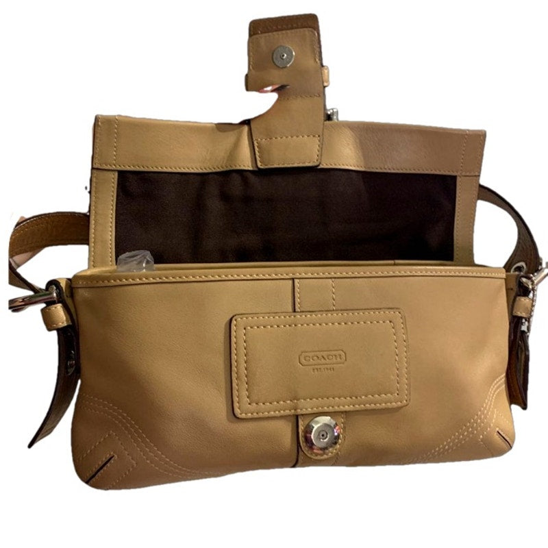 COACH Y2k Soho Saddle Tan Flap Shoulder Bag