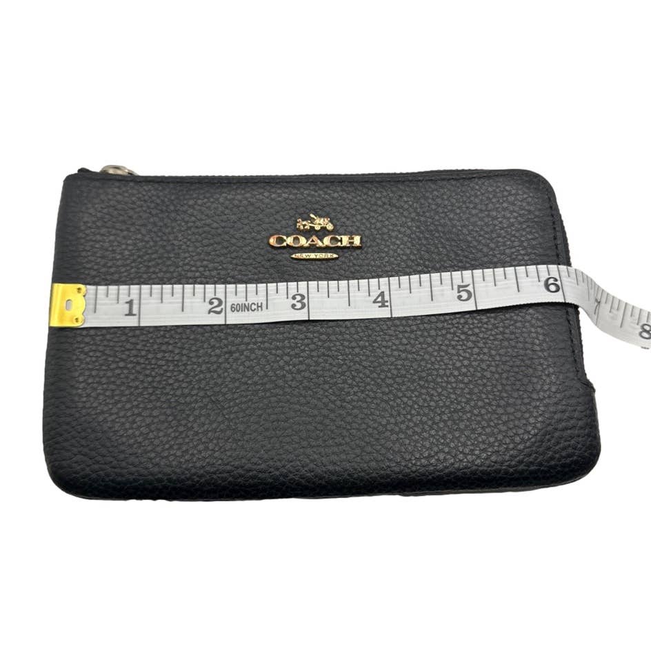 COACH Black Pouch with Card Holder