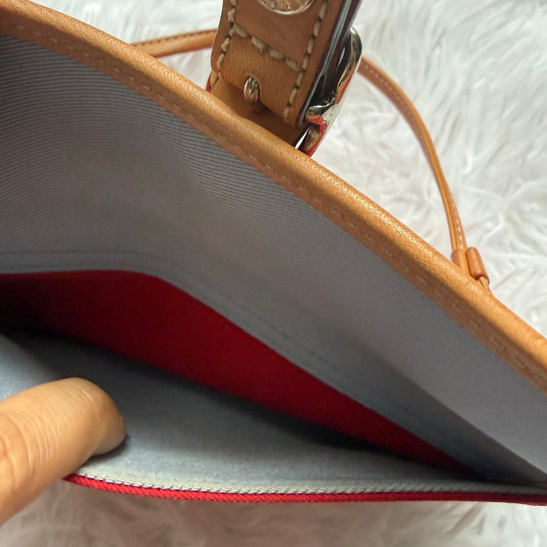 Vintage COACH y2k Red 2 Toned Wristlet