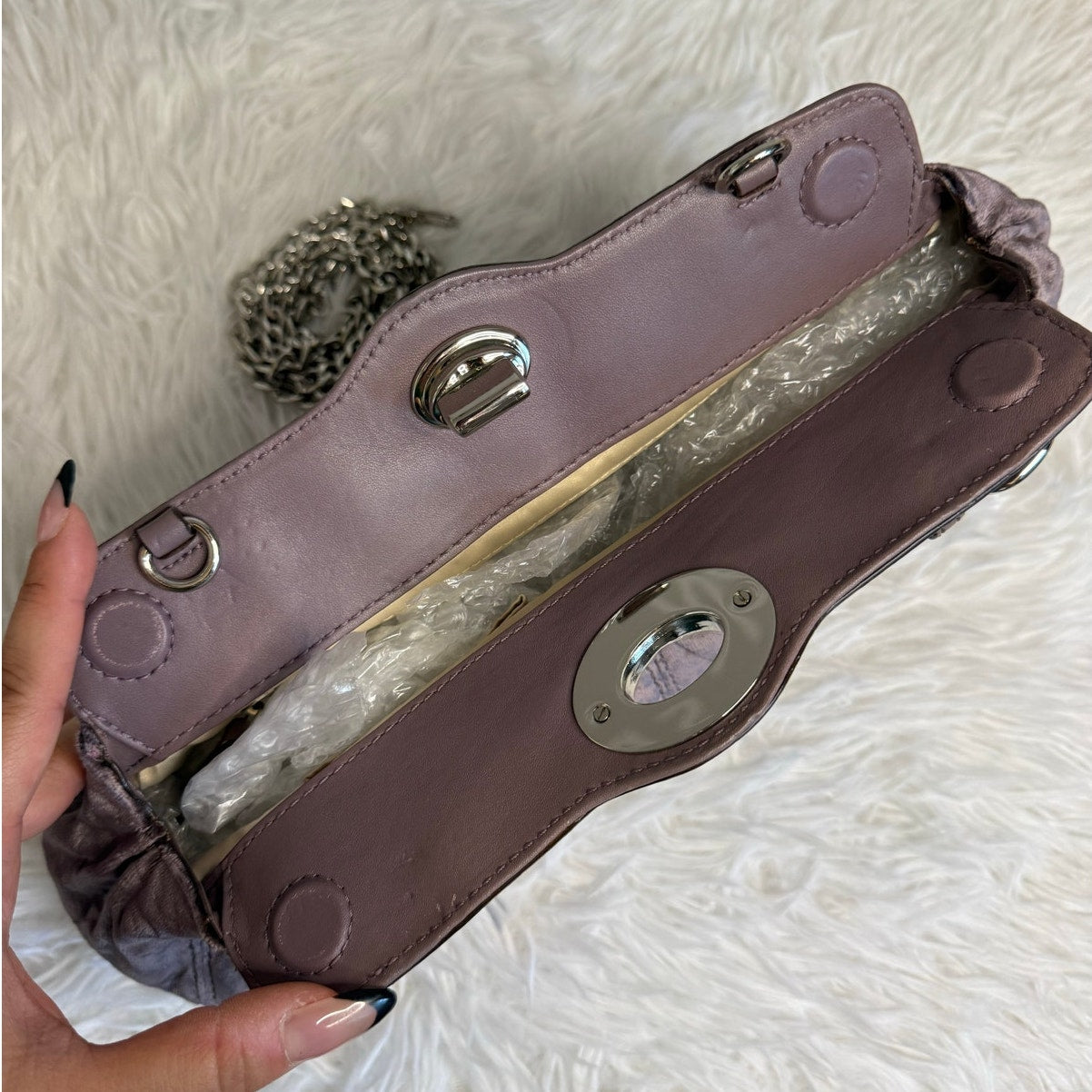 RARE y2k COACH Turnlock Garnet Mini Purse Clutch Handbag