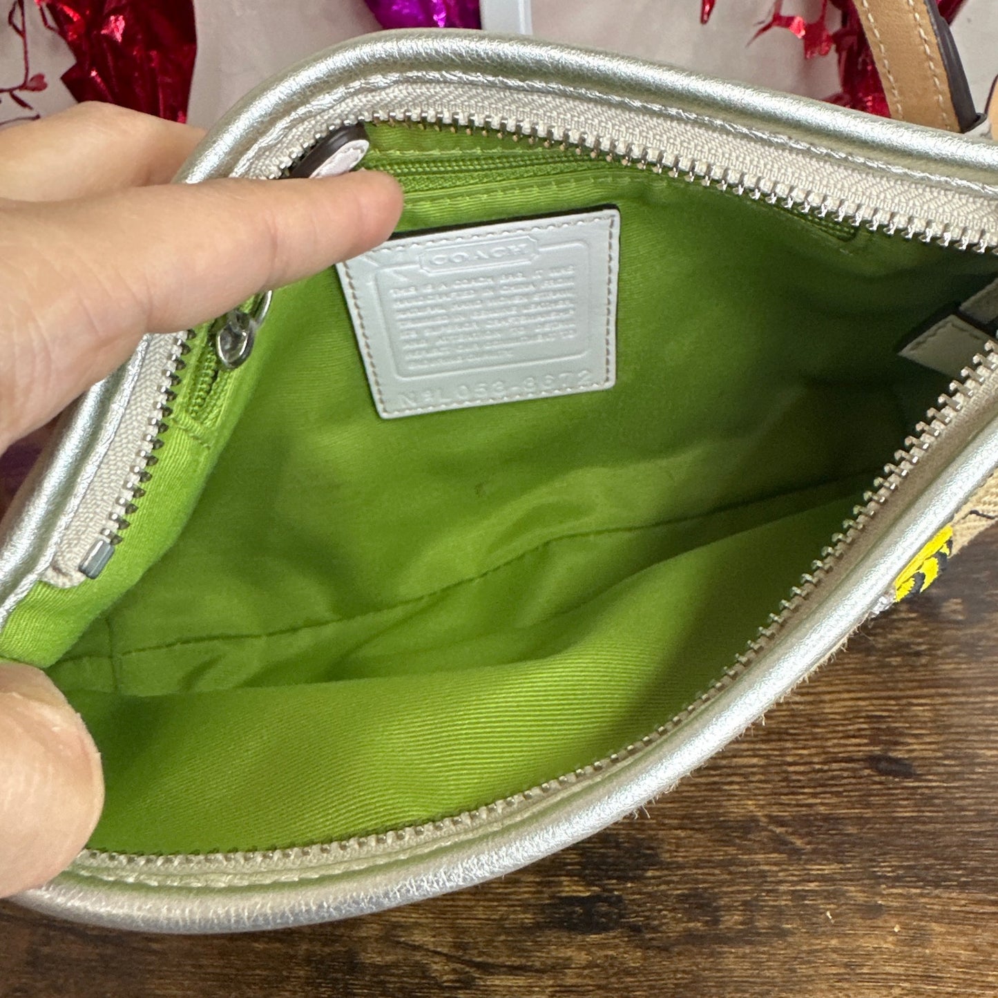 y2k COACH Vintage Bumble Bee Floral Mini Bag Demi