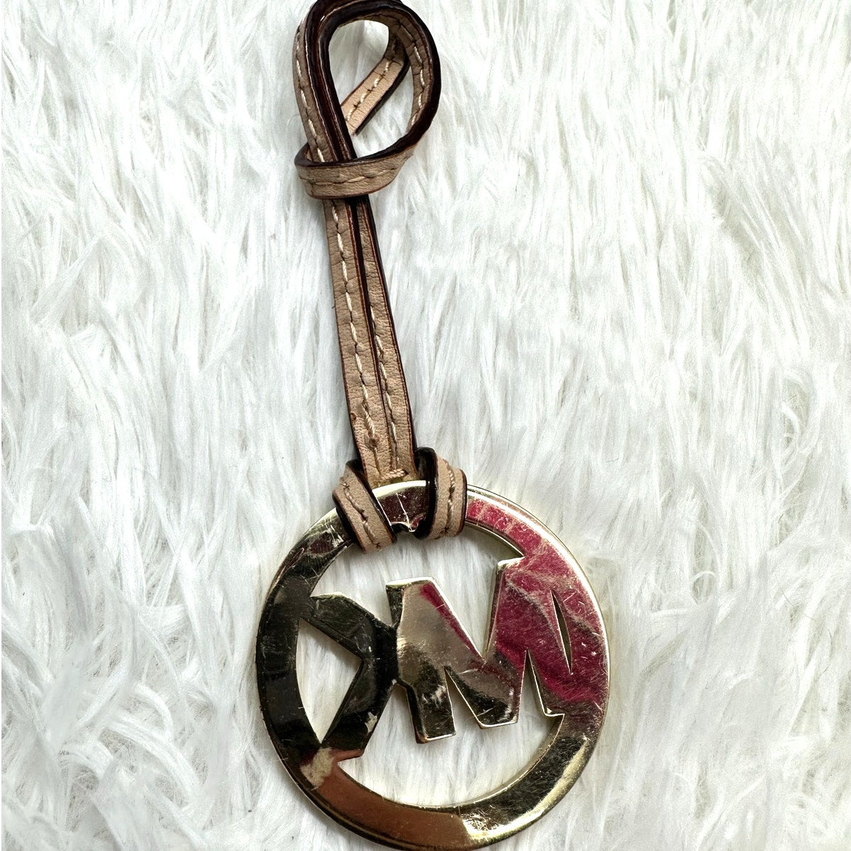 Michael Kors Tan Gold Bag Charm