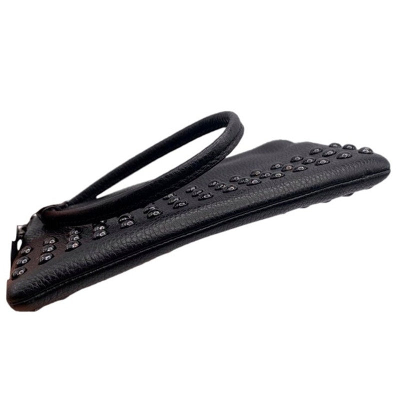 COACH Black Stud Wristlet