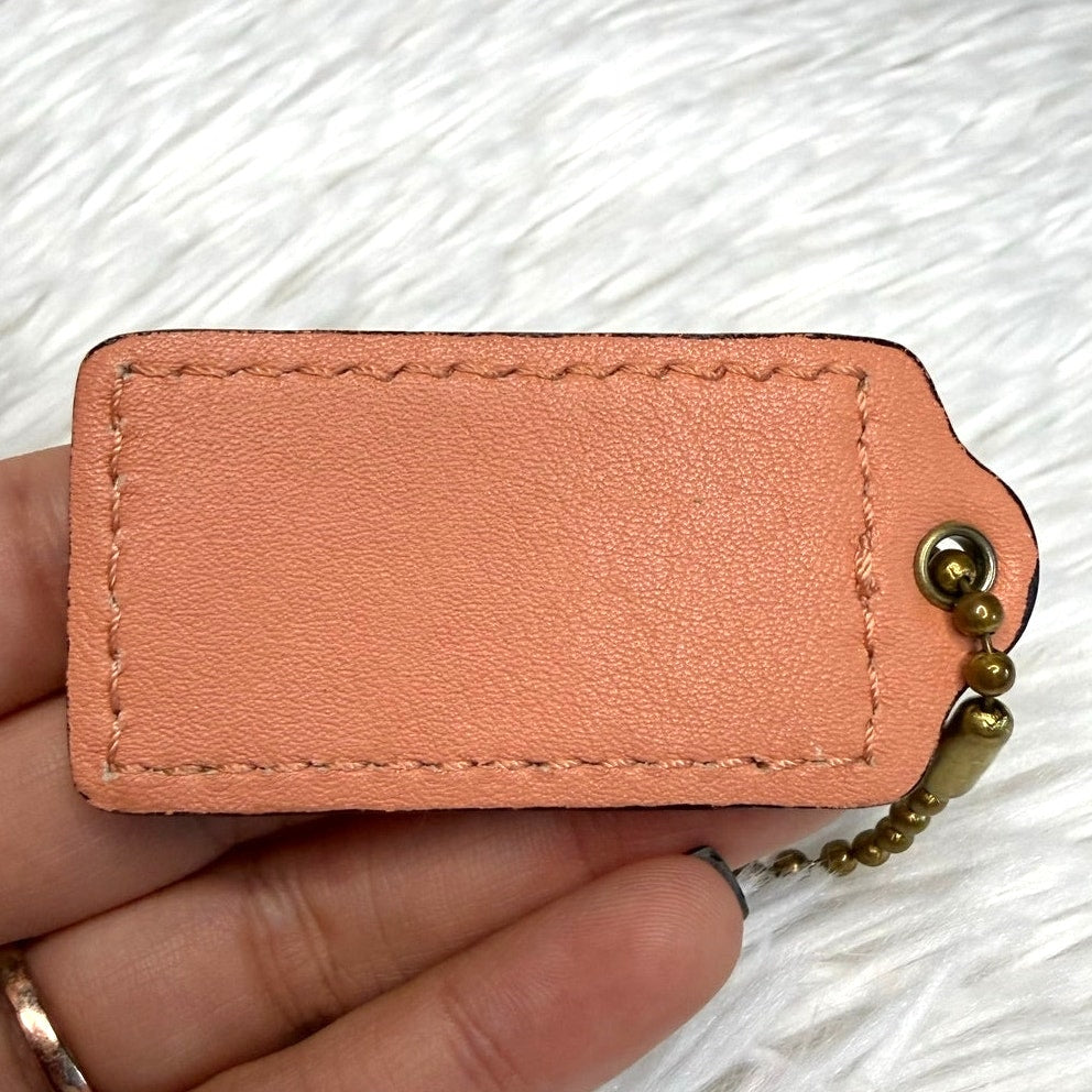 2" COACH Fob Bag Charm Hang tag Hangtag