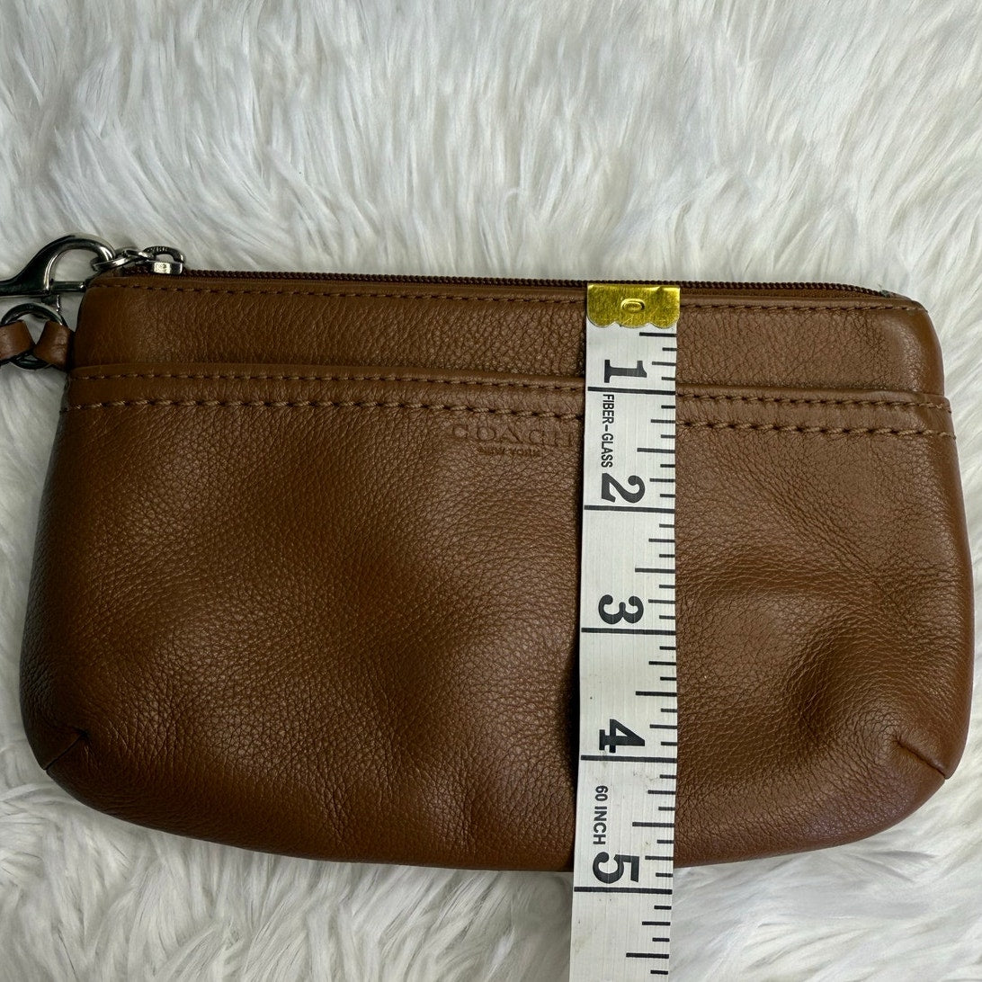 COACH Brown Wristlet