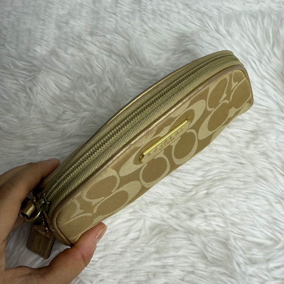 COACH Limited Edition Collection Estee Lauder Cosmetic Case Make up Bag