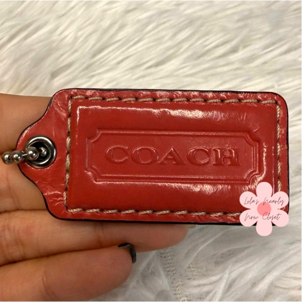 2" COACH Fob Bag Charm Hang tag Hangtag
