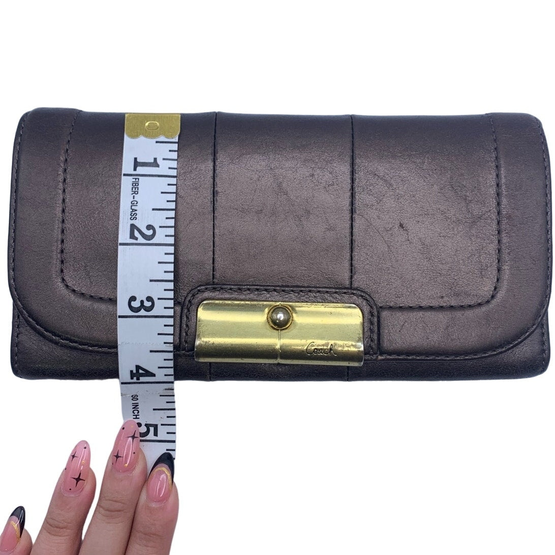 COACH Metallic Brown Wallet