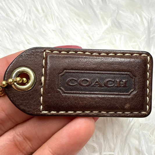 2.5" y2k COACH Vintage Fob Bag Charm Hang tag Hangtag