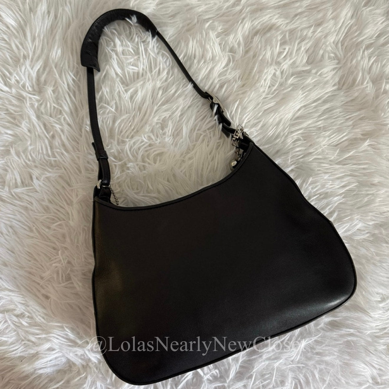 y2k COACH Vintage 2002 Black Mini Legacy 8319 Shoulder Bag Hobo