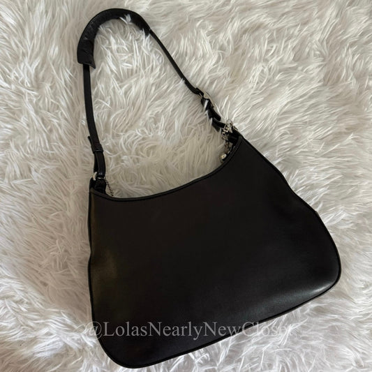 y2k COACH Vintage 2002 Black Mini Legacy 8319 Shoulder Bag Hobo