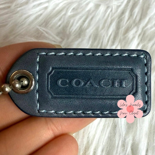 1.5" y2k COACH Fob Bag Charm Hang tag Hangtag